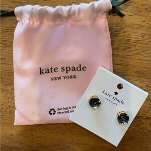 Kate Spade Black and Gold Stud Earrings